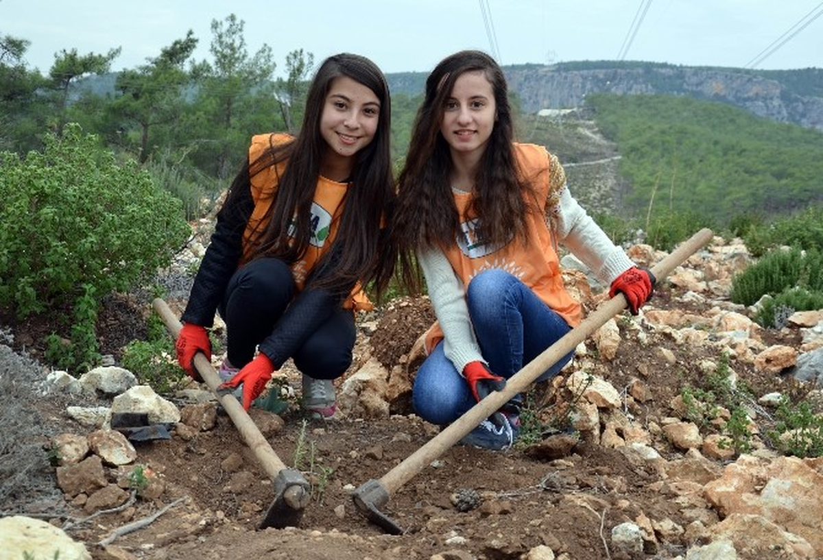 Erdemli\'de 2 Bin Fidan Dikildi