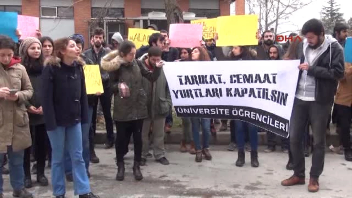 Eskişehir Üniversite Öğrencilerinin Yurt Yangını Protestosu