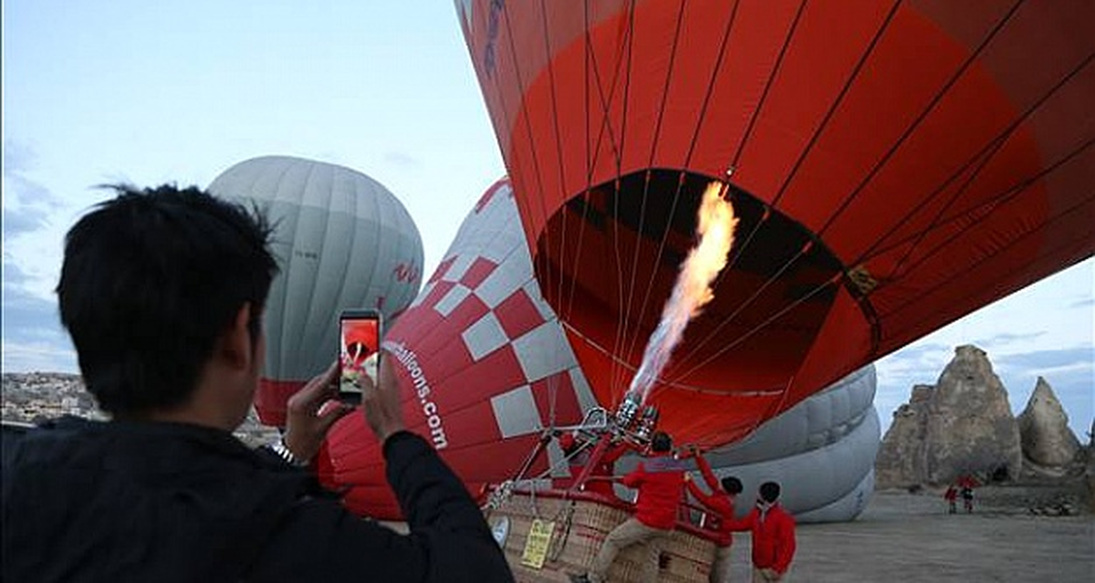 Olumsuz Hava Kapadokya\'da Balon Turlarını Engelledi
