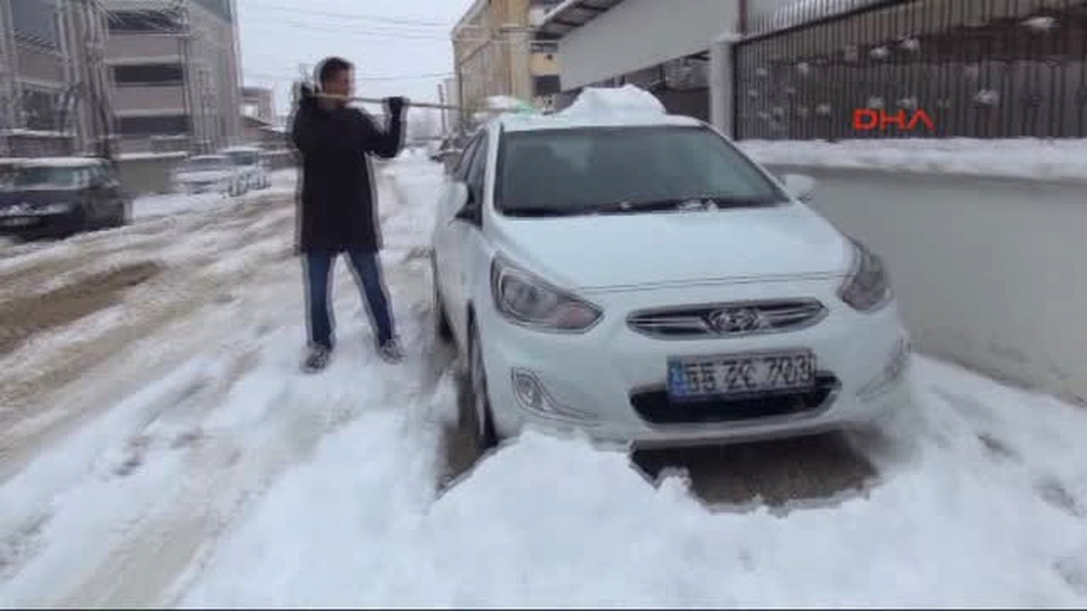Samsun?un Yüksek Kesimlerinde Kar Yağışı