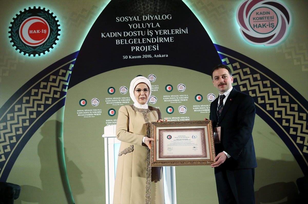 Sosyal Diyalog Yoluyla Kadın Dostu İş Yerlerini Belgelendirme Projesi"