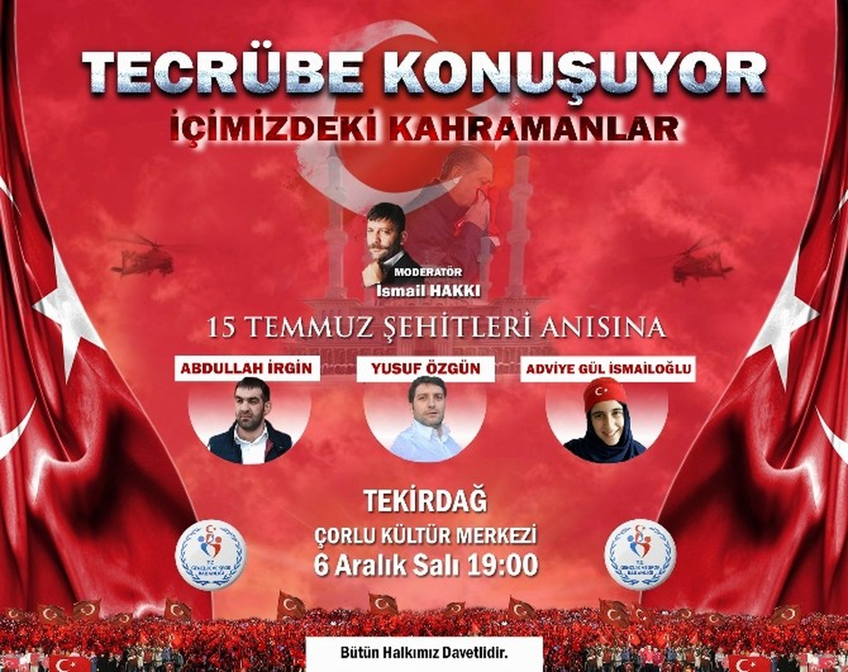 15 Temmuzun Kahramanları Tekirdağ\'da Halkla Buluşuyor