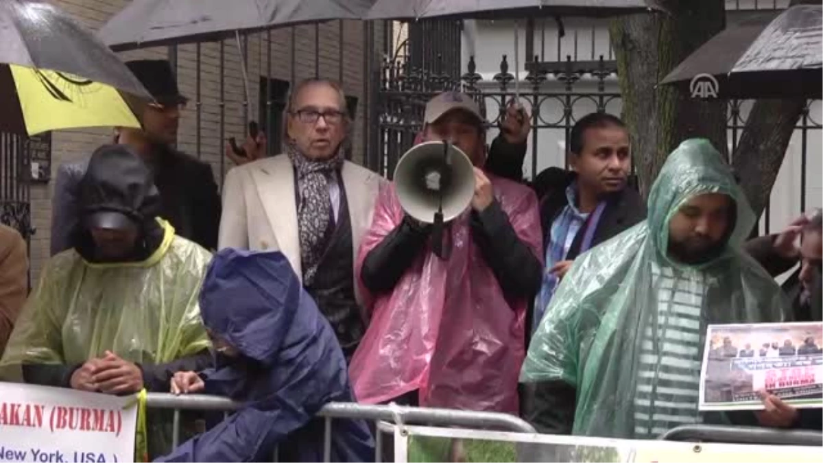 Arakanlı Müslümanlara Yönelik Şiddet ABD\'de Protesto Edildi - New York
