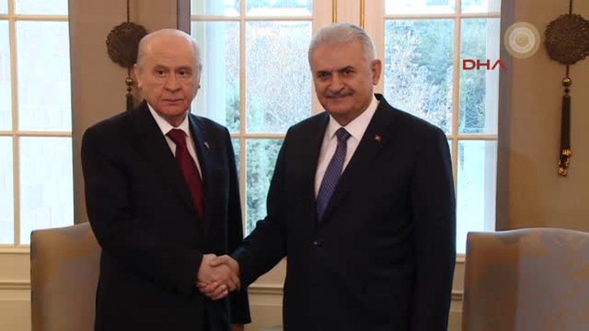 Başbakan Yıldırım ve MHP Lideri Bahçeli Görüşmesi Başladı