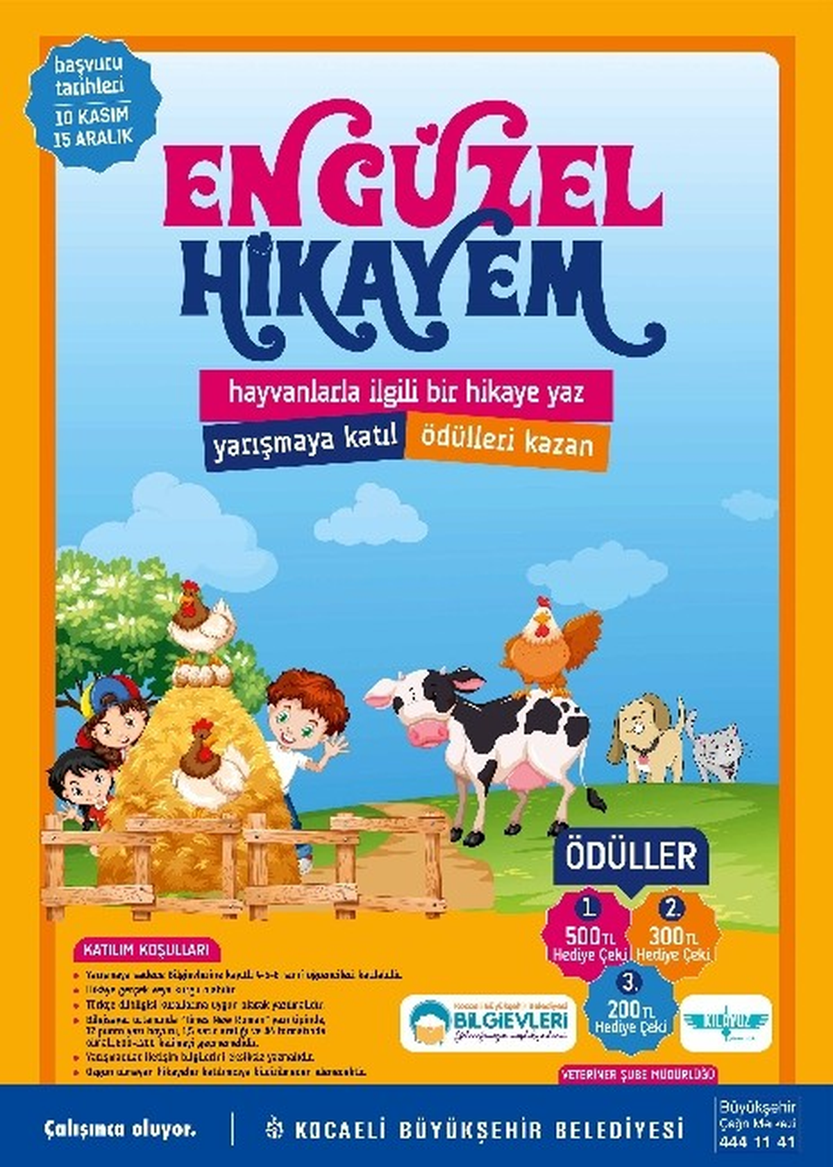 Bilgi Evleri Hayvan Sevgisini Yazacak