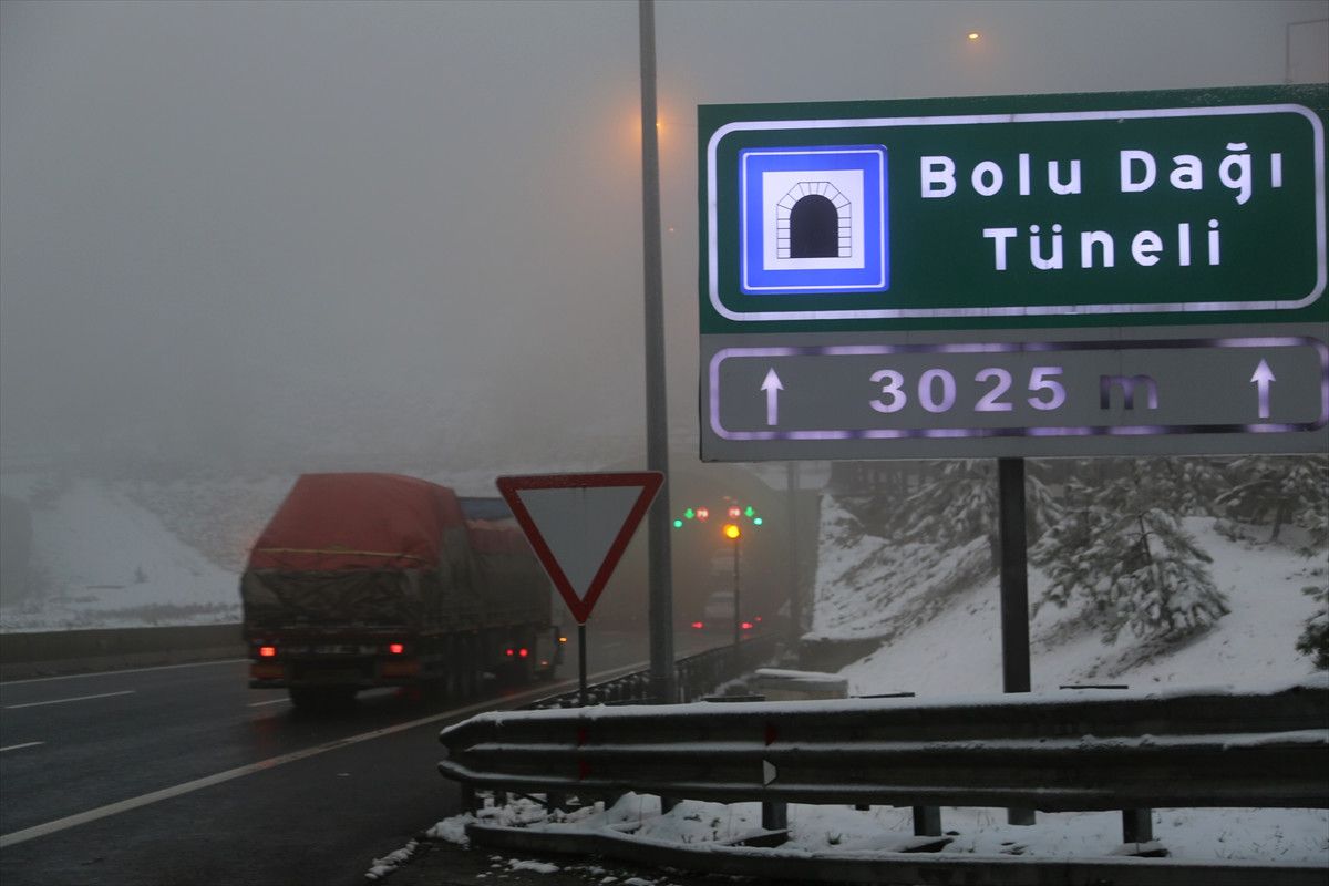 Bolu Dağı\'nda Sis