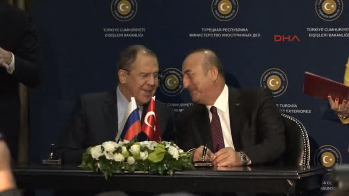 Çavuşoğlu, Rus Bakan Lavrov Ile Görüşüyor