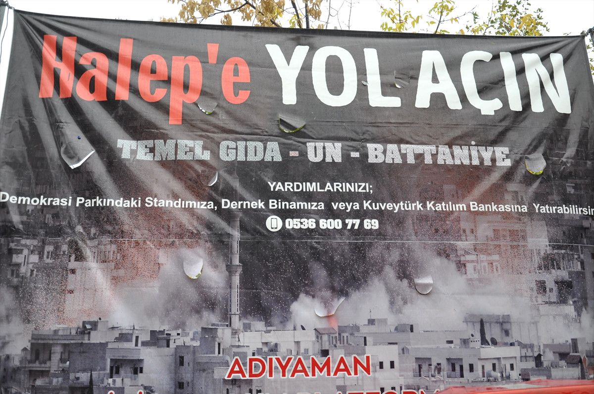 Halep\'e Yol Açın" Kampanyası