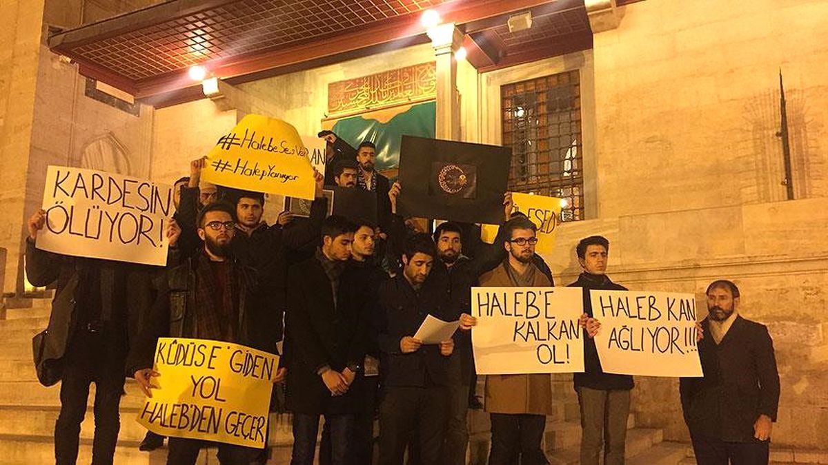 Nesl-i Hareket Platformu, Halep\'teki Saldırıları Protesto Etti