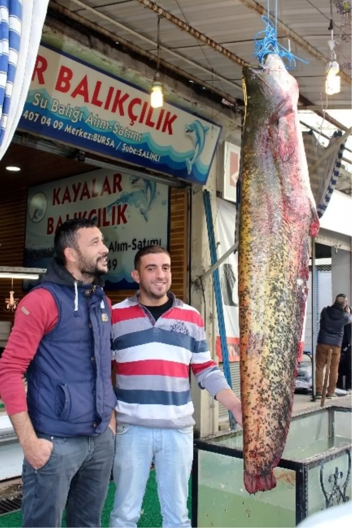 Demirköprü Barajı\'nda 60 Kiloluk Yayın Yakalandı