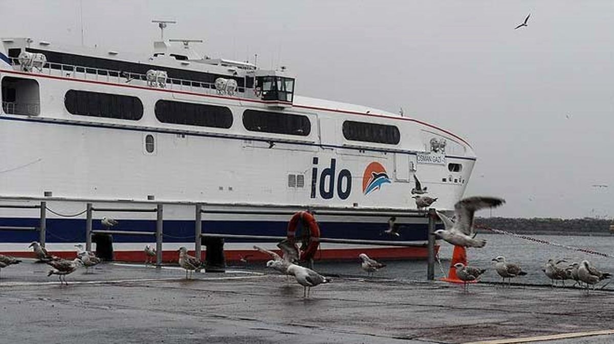 İdo Lodos Nedeniyle Tüm İç Hat Deniz Seferlerini İptal Etti