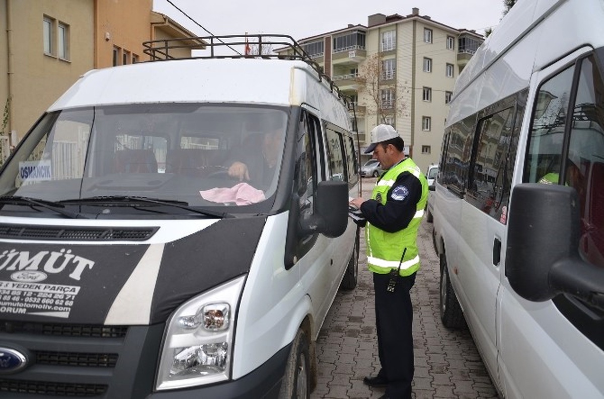 Osmancık\'ta Öğrenci Servisleri Denetlendi