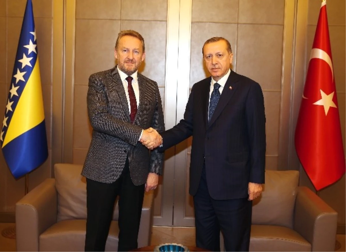 Cumhurbaşkanı Erdoğan, Bosna-Hersek Devlet Başkanlığı Konseyi Üyesi İzzetbegoviç\'i Kabul Etti