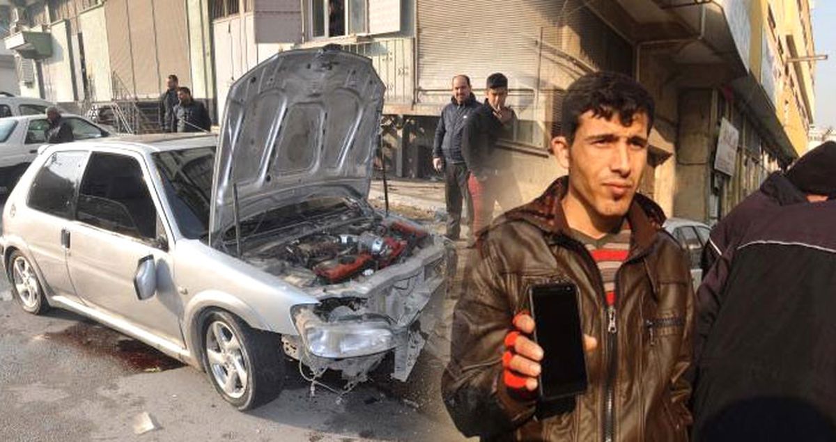 Suriyeli Gencin Telefonunu Çaldı, Kaçarken Kaza Yaptı