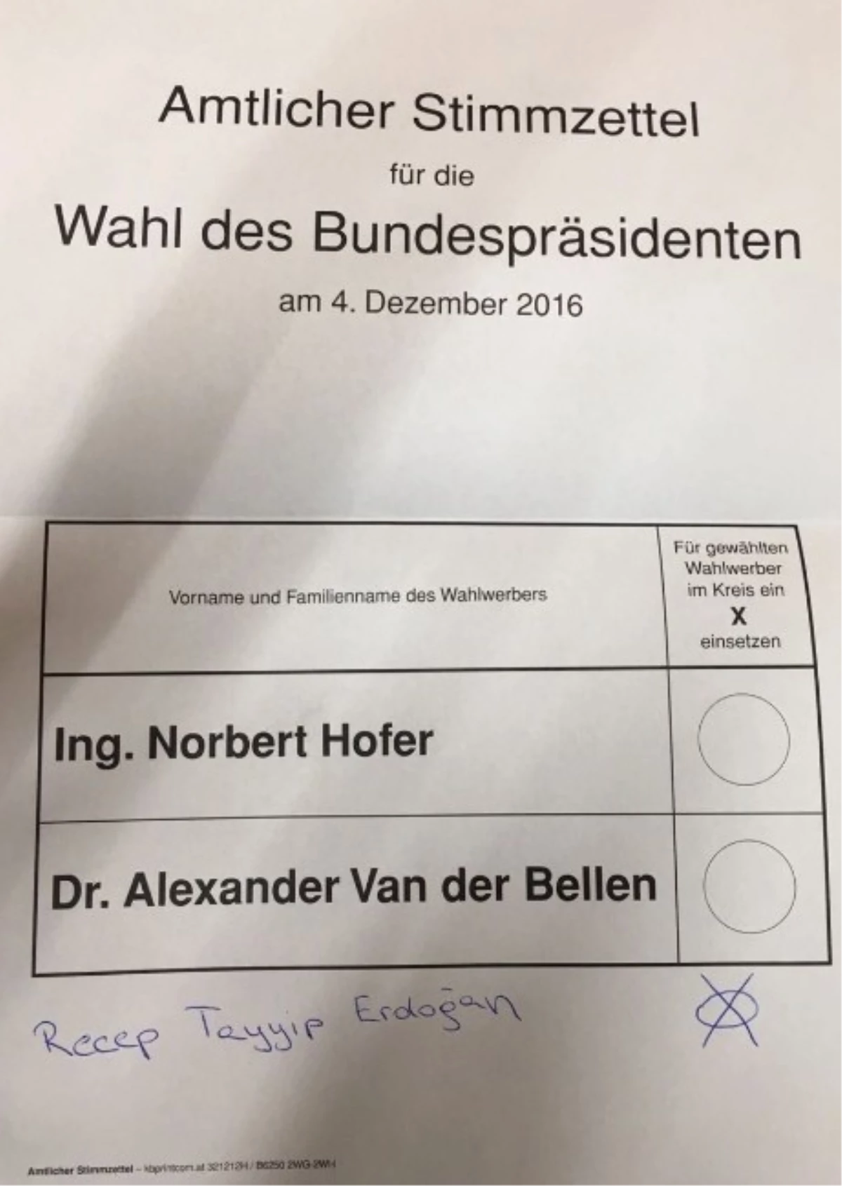 Avusturya\'daki Seçimlerde Cumhurbaşkanı Erdoğan\'a Oy Çıktı