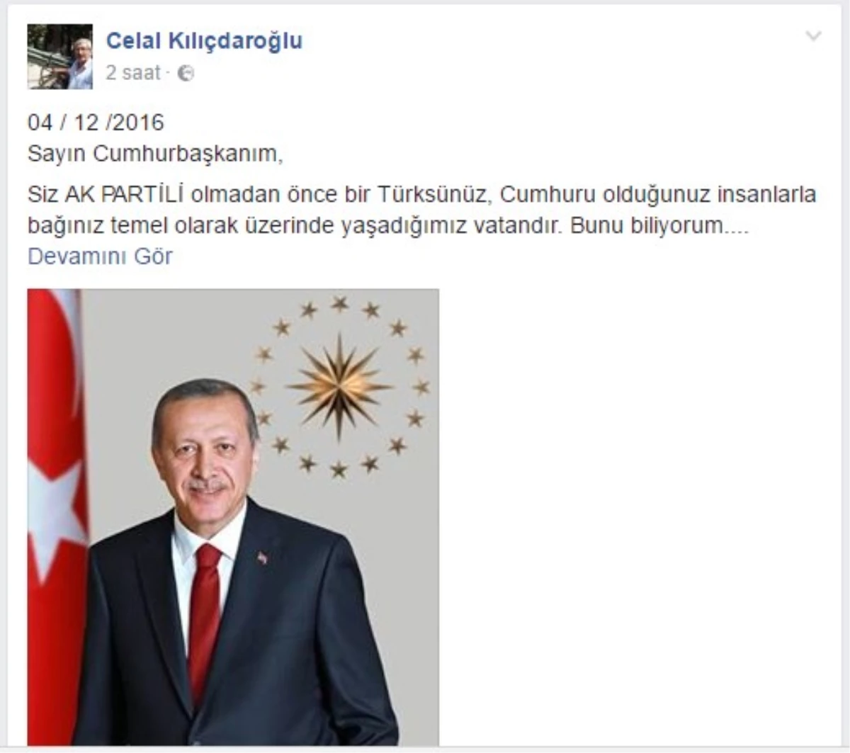 Celal Kılıçdaroğlu\'ndan Cumhurbaşkanı\'na Mektup