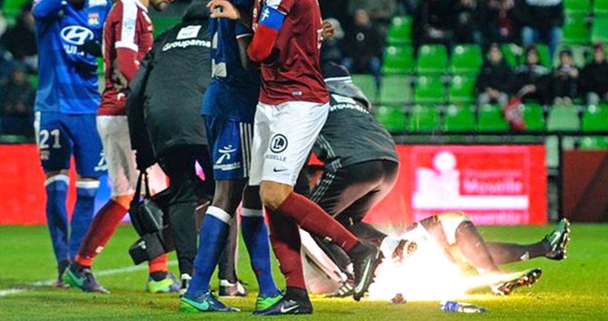 Fransa'da Metz-Lyon Maçı Patlayıcı Maddeler Nedeniyle Tatil Edildi