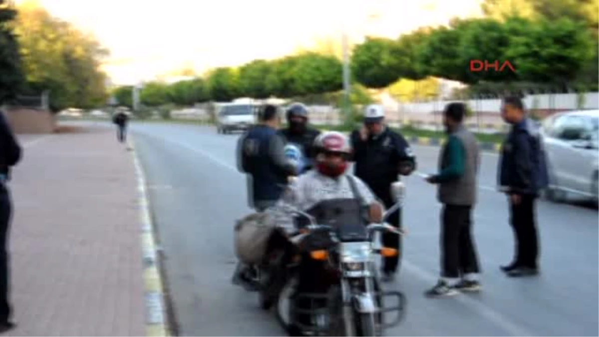Islahiye de Polisten Motosiklet Denetimi