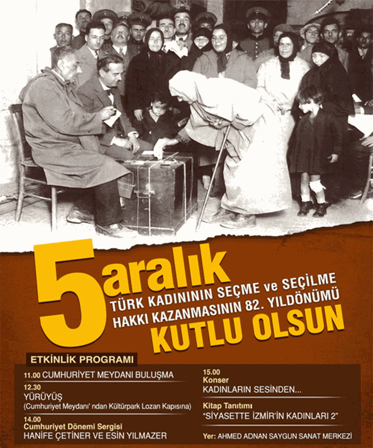 Türk Kadınının Seçme ve Seçilme Hakkı Kazanmasının Yıldönümü / Cumhuriyet Dönemi