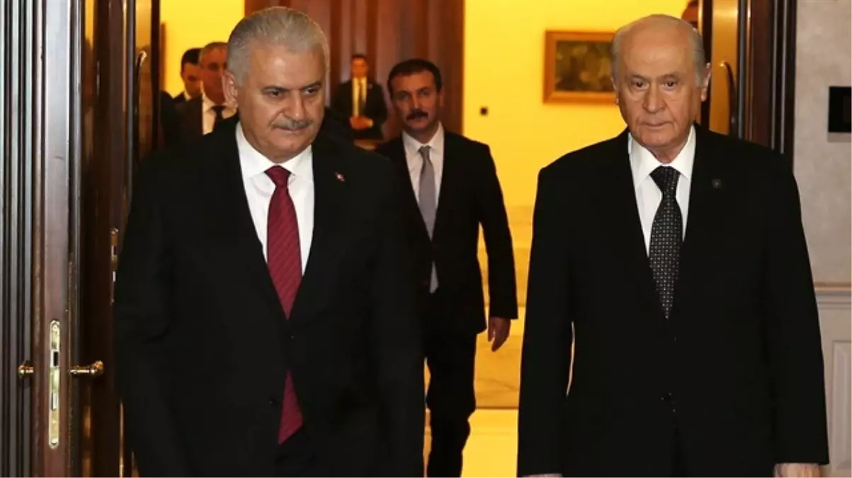 Başbakan Yıldırım ile Bahçeli\'nin Görüşmesi Sona Erdi