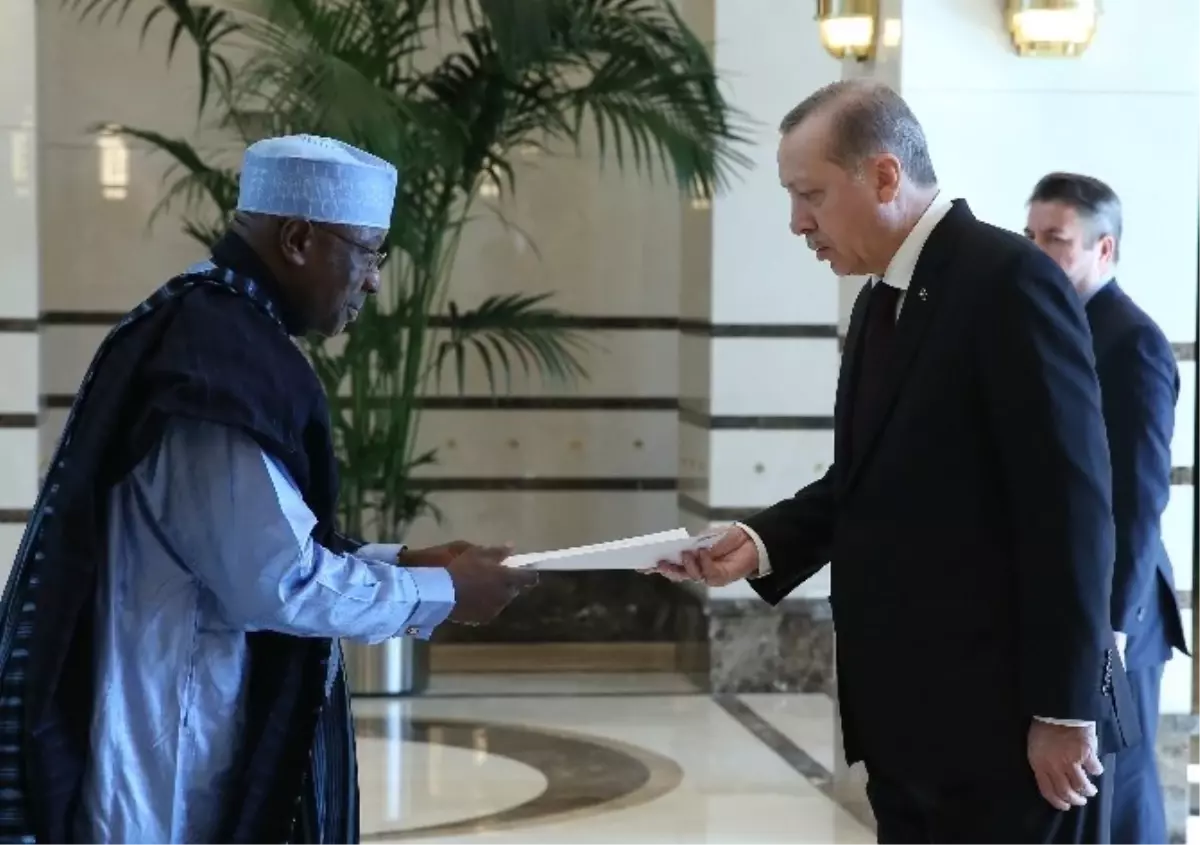 Benin Büyükelçisi Cumhurbaşkanı Erdoğan\'a Güven Mektubu Sundu