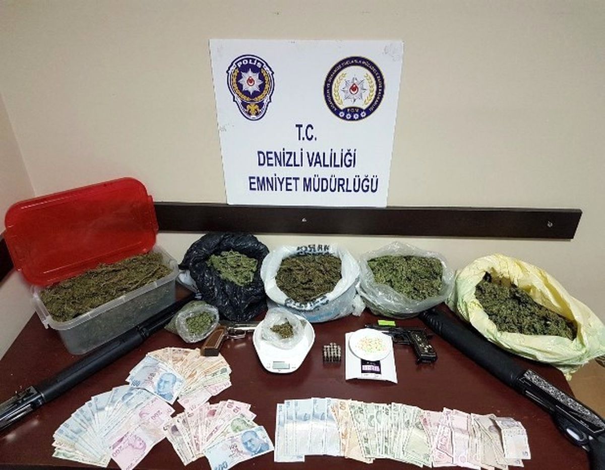 Denizli\'de Uyuşturucu Operasyonu: 6 Tutuklama
