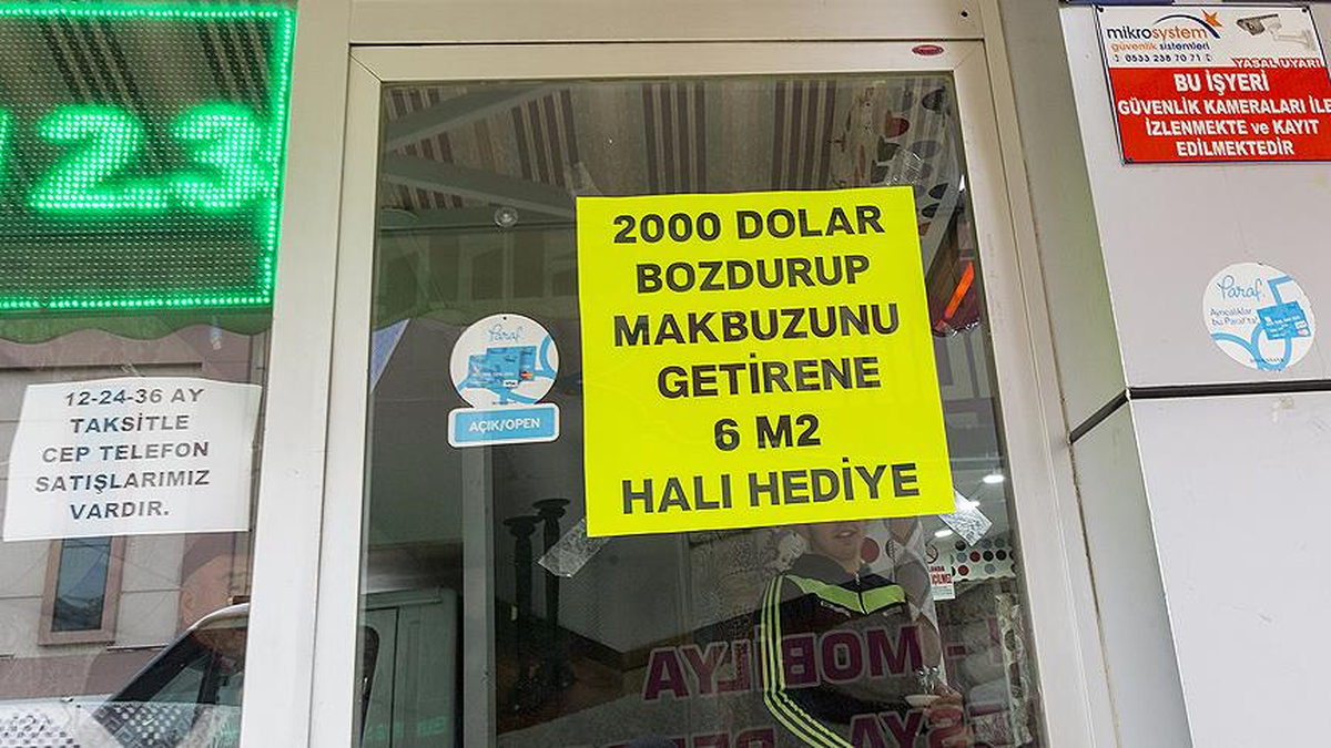 Dolar Bozdurana Halı Bedava"
