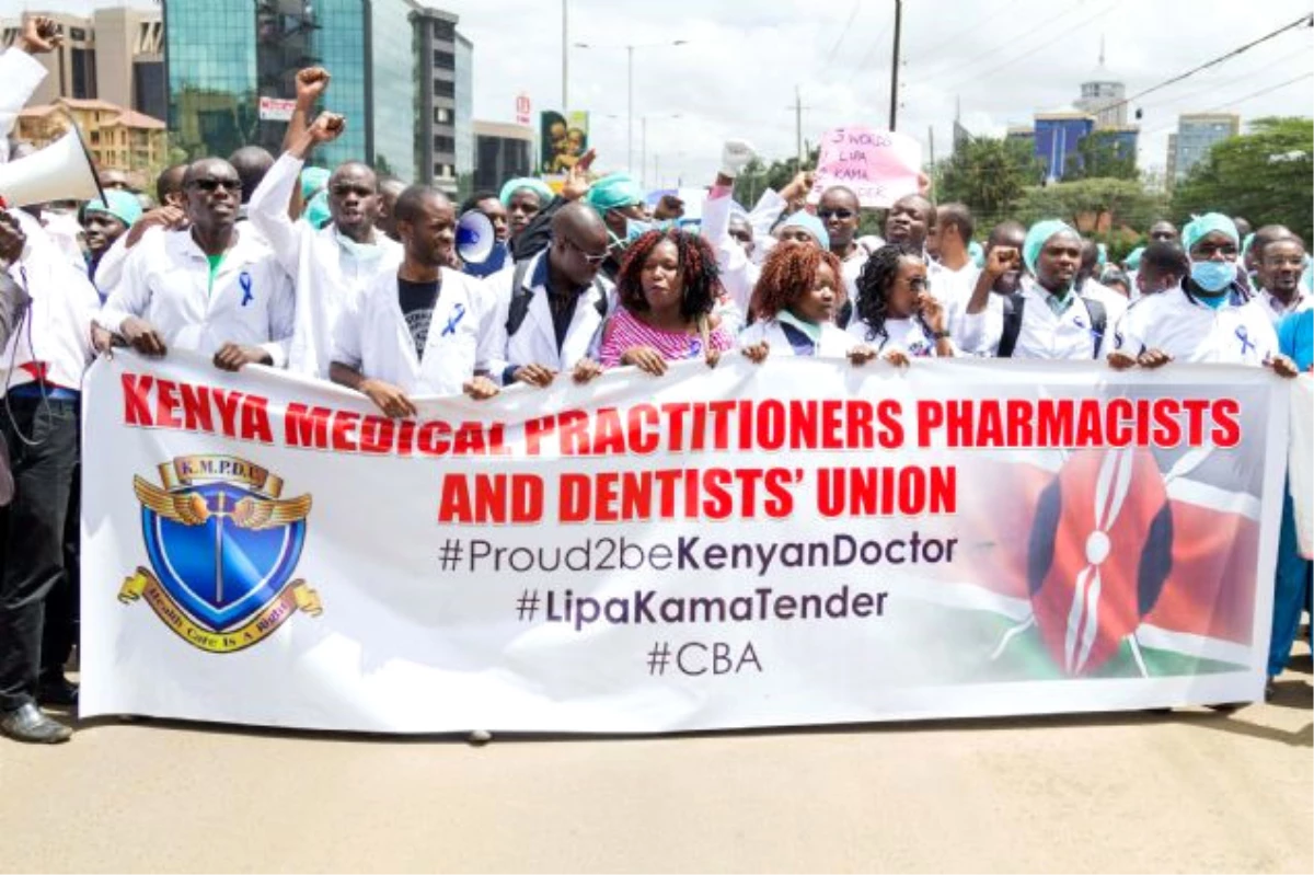Kenya\'da Binlerce Sağlık Çalışanı Greve Gitti