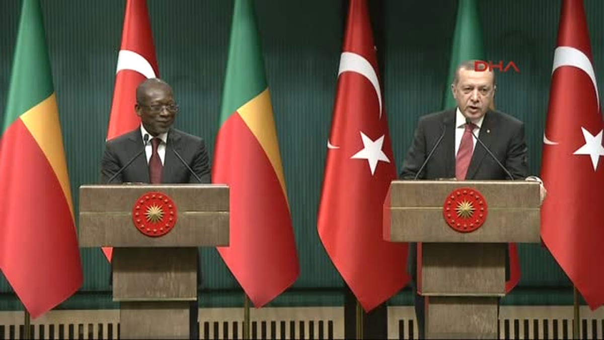 Benin Cumhurbaşkanı ve Recep Tayyip Erdoğan Ortak Basın Toplantısı Düzenledi