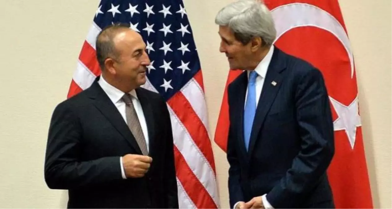 Çavuşoğlu, Kerry ile Brüksel\'de Baş Başa Görüştü