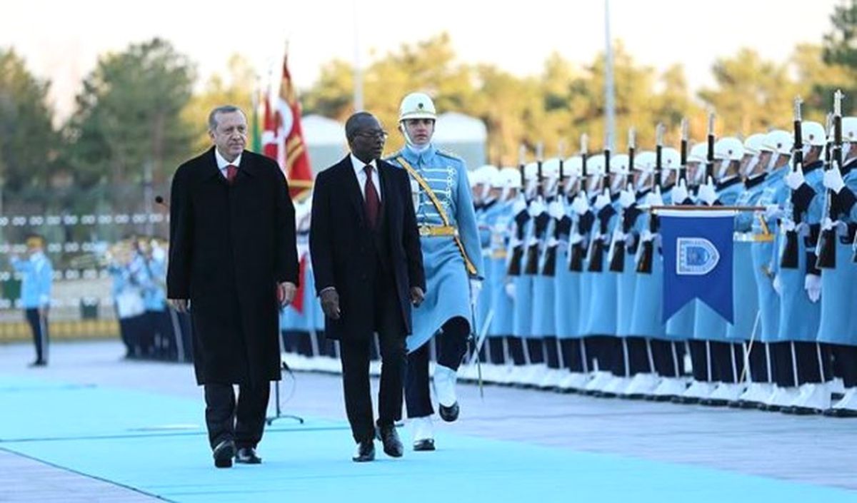 Erdoğan, Talon\'u Resmi Törenle Karşıladı
