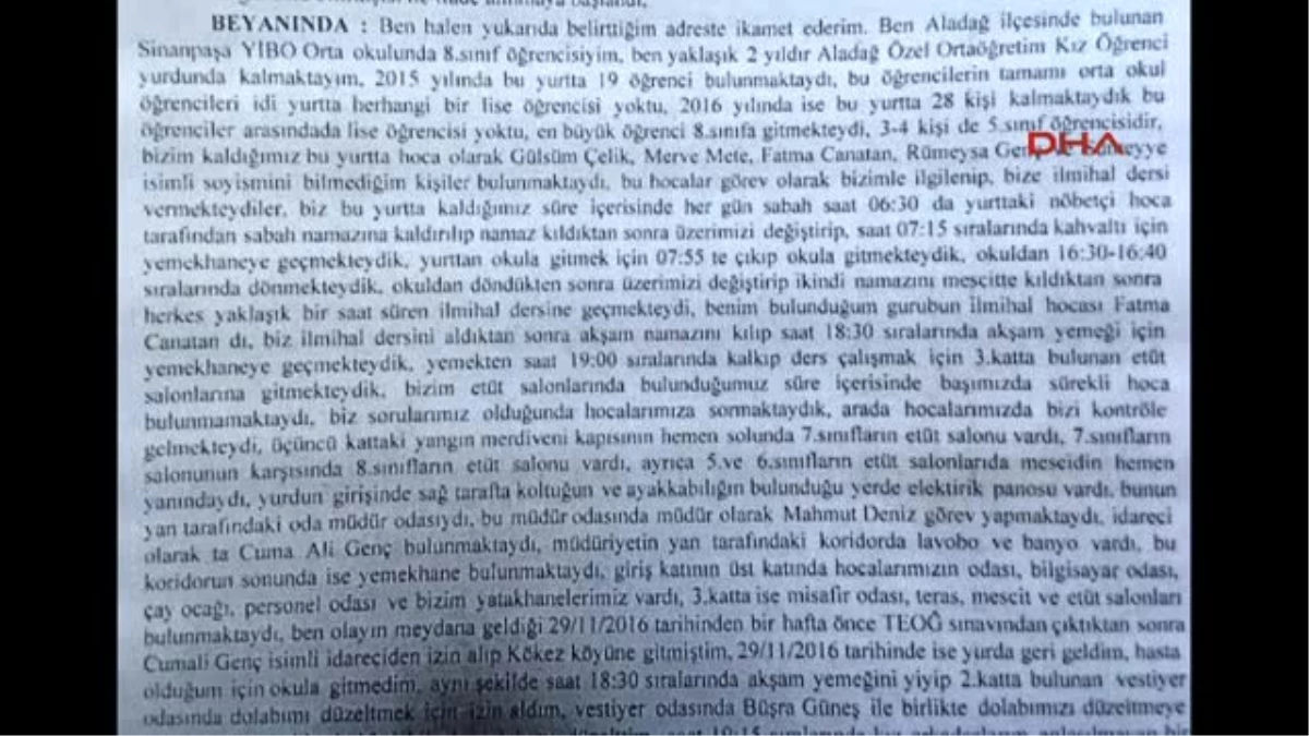 Adana Aladağ\'da 12 Kişiye Mezar Olan Yurdun Müdürü Herkesi Suçladı, Benim Kusurum Yok Dedi