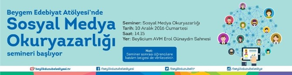 Beylikdüzü Belediyesi Edebiyat Atölyesi Başlıyor