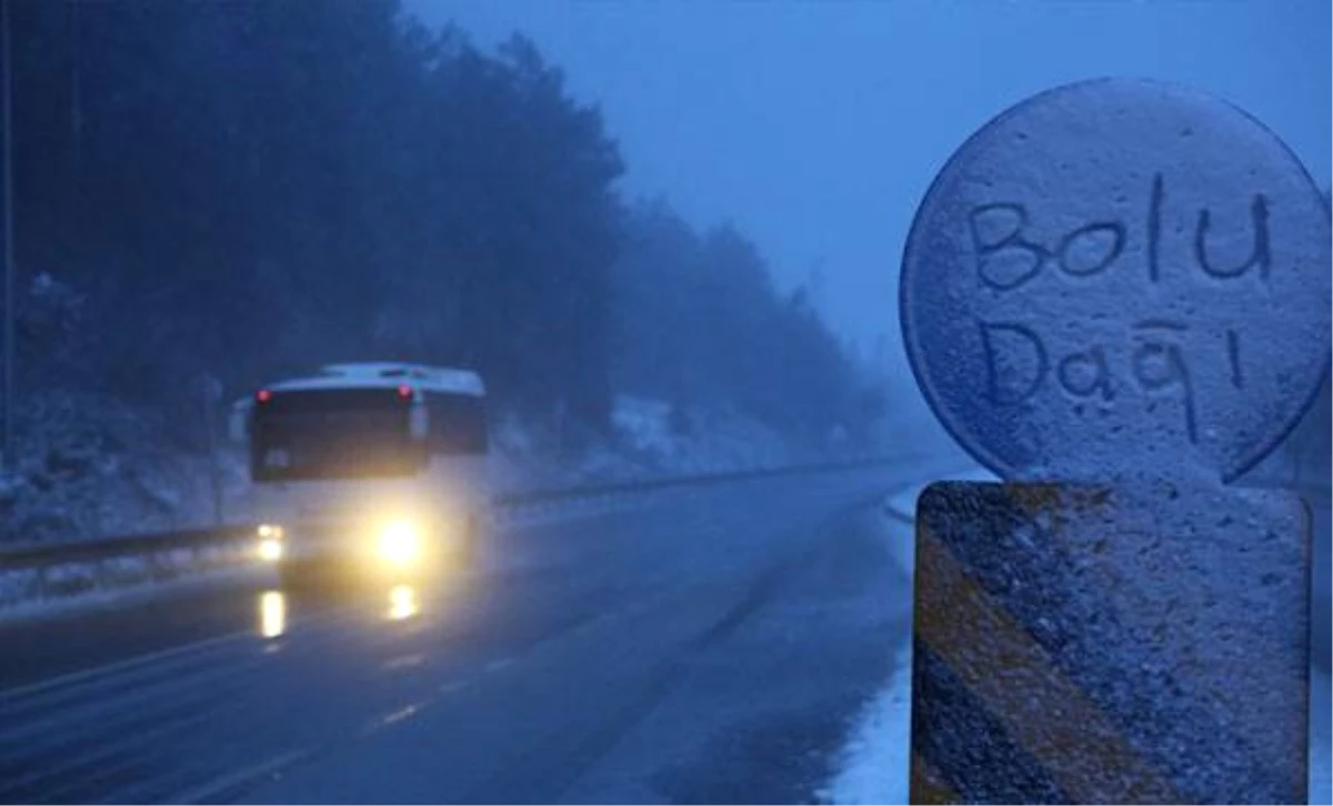 Bolu Dağı\'nda Kar Yağışı Başladı