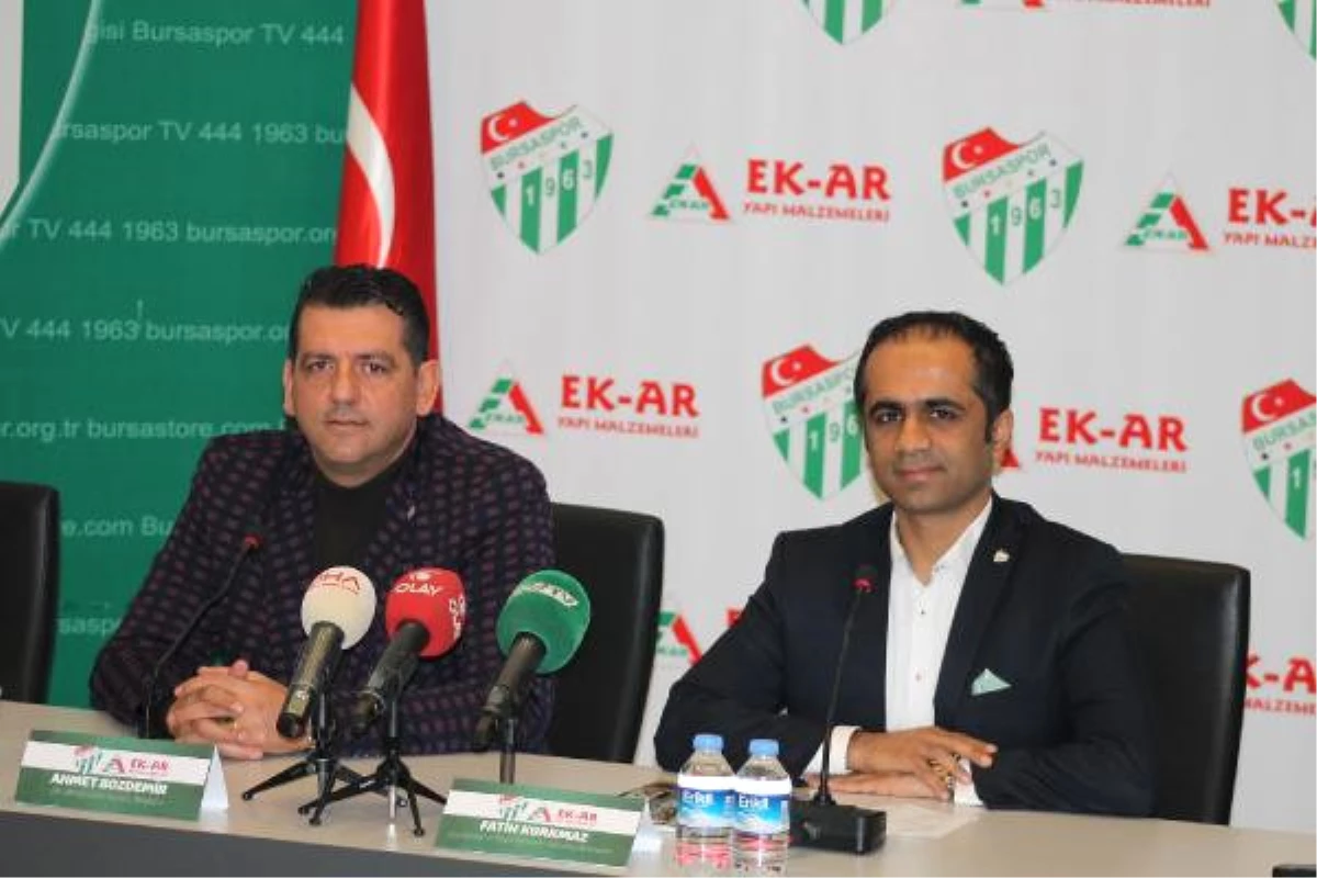 Bursaspor\'un Tozluk Sponsoru Ek Ar İnşaat Firması