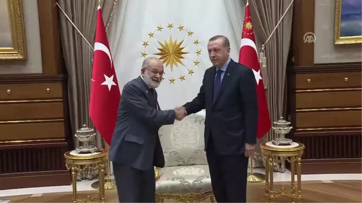 Cumhurbaşkanı Erdoğan, Sp Genel Başkanı Karamollaoğlu\'nu Kabul Etti