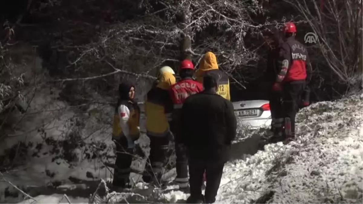 Abant Yolunda Trafik Kazası: 1 Yaralı