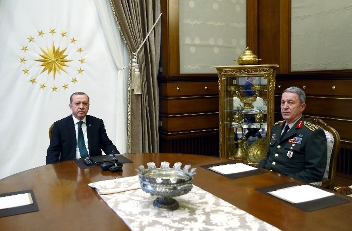 Cumhurbaşkanı Erdoğan, Genelkurmay Başkanı Orgeneral Akar\'ı Kabul Etti