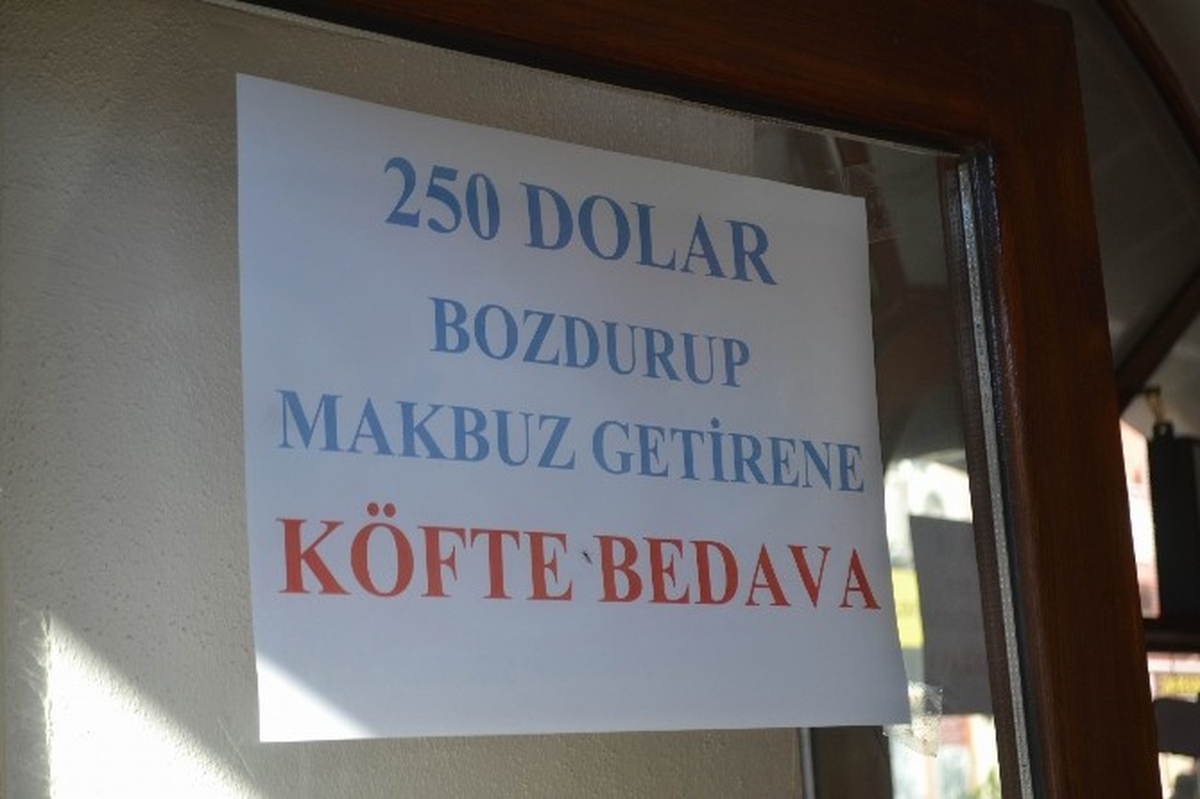 Dolar Bozdurana Köfte Bedava