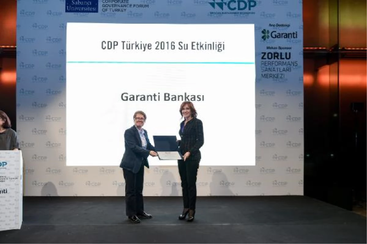 Garanti Bankası, Cdp Türkiye 2016 Su Liderleri Arasında Yer Aldı
