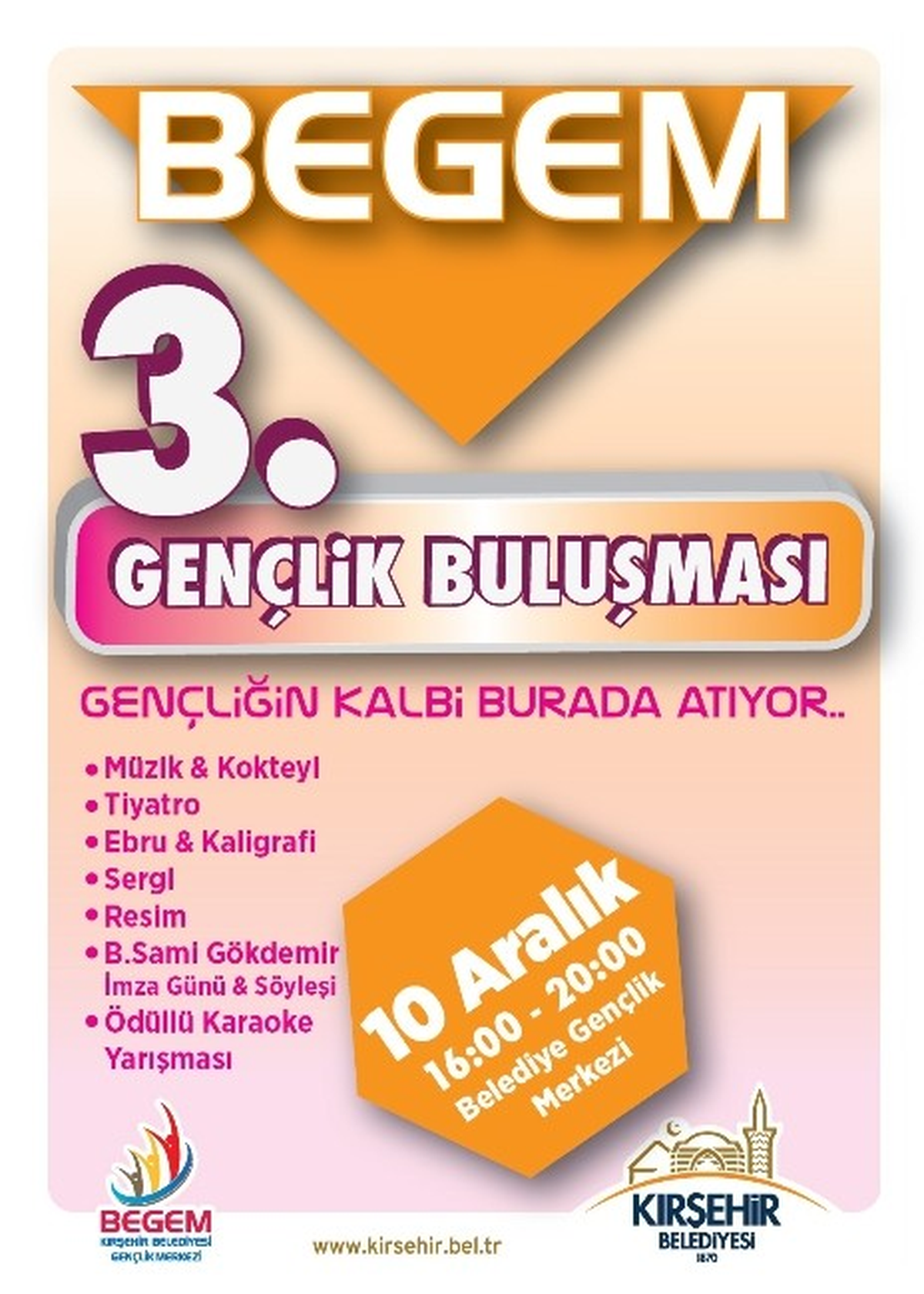 Gençler 3.kez Begem\'de Buluşacak