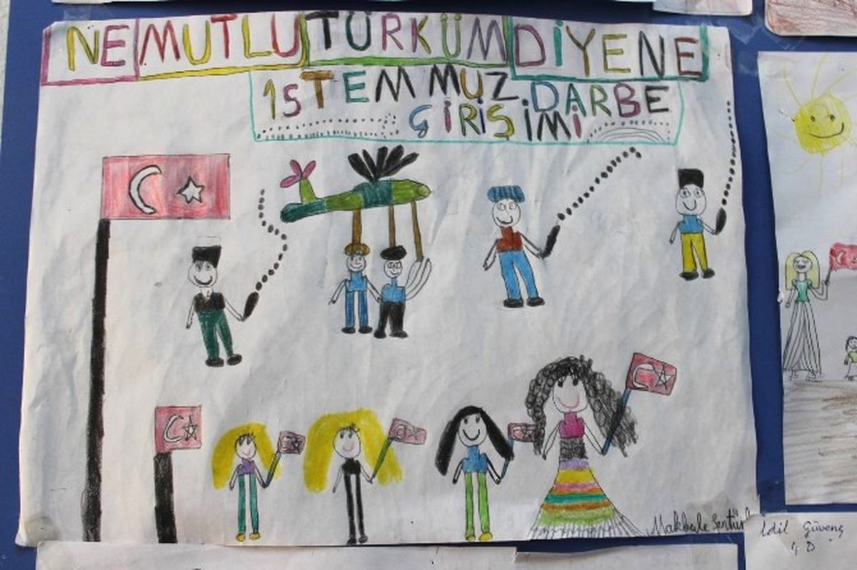 Öğrenciler, Resimlerle 15 Temmuz Darbesini Anlattı