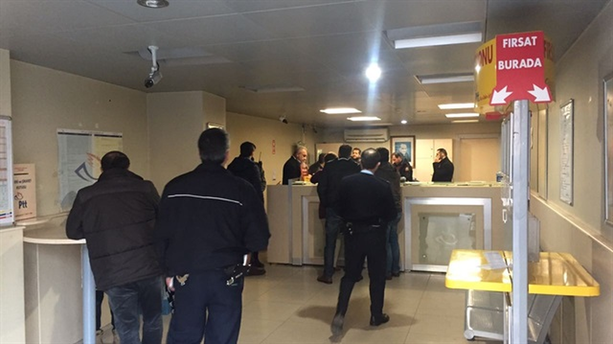 PTT Şubesi Soygunu Kamerada