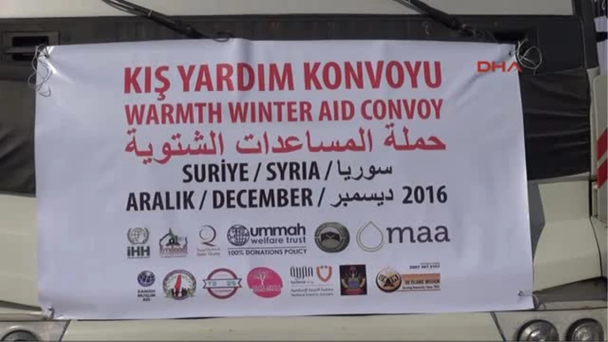 Reyhanlı - Ihh\'dan Suriye\'ye 35 Tır Kışlık Yardım Konvoyu