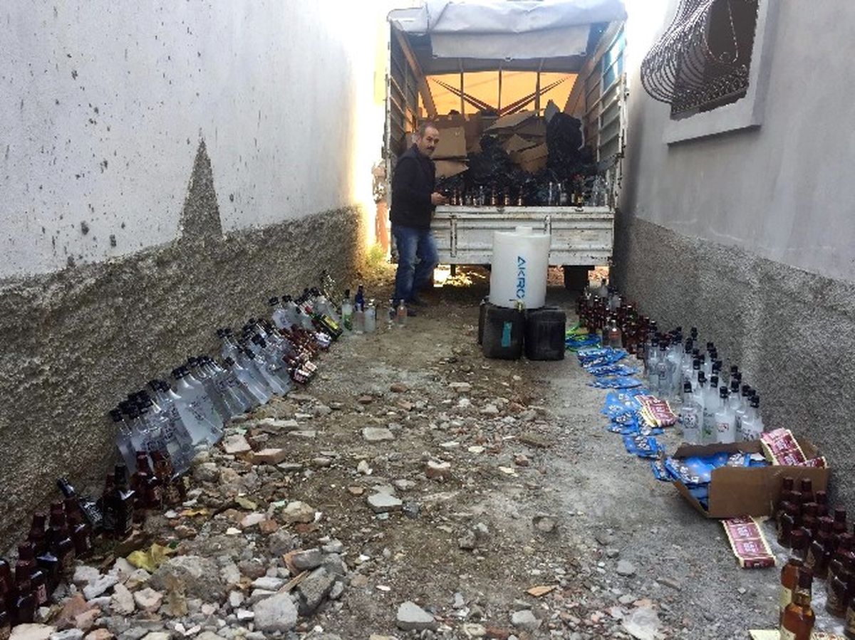 Sahte İçki İmalathanesine Baskın