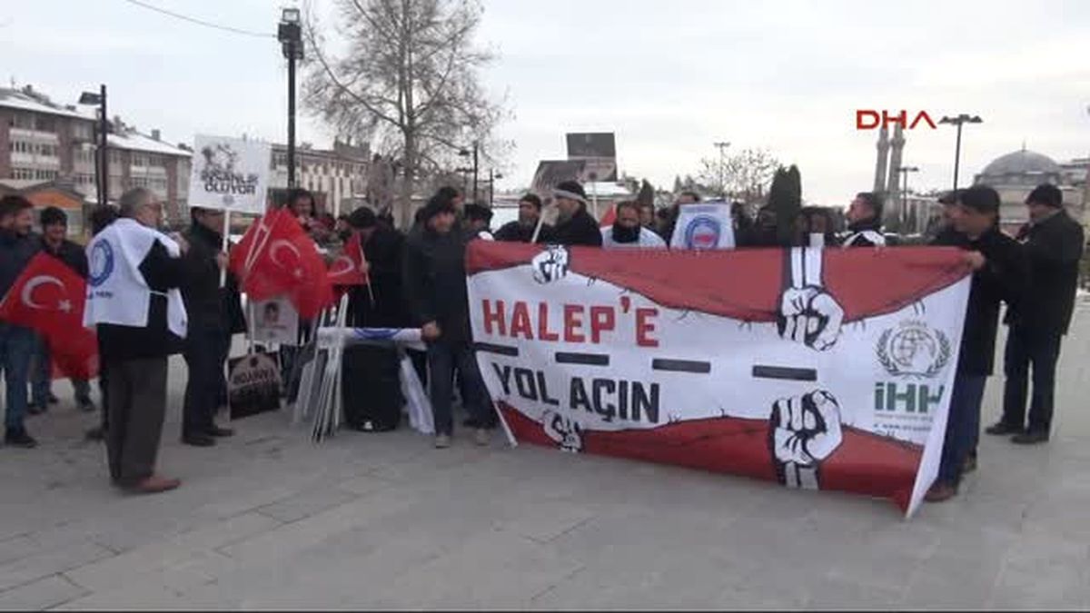Sivas\'tan Halep\'teki Saldırılara Tepki