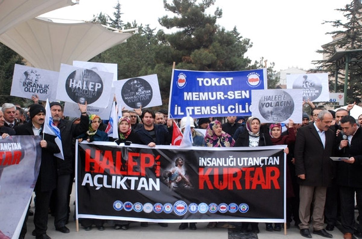 Tokat\'ta Halep\'e Destek Eylemi