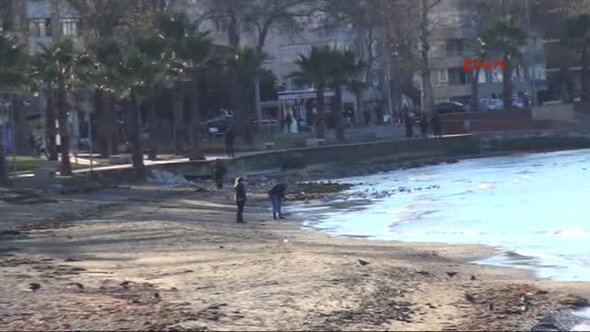 Yalova\'da Deniz 10 Metre Çekildi