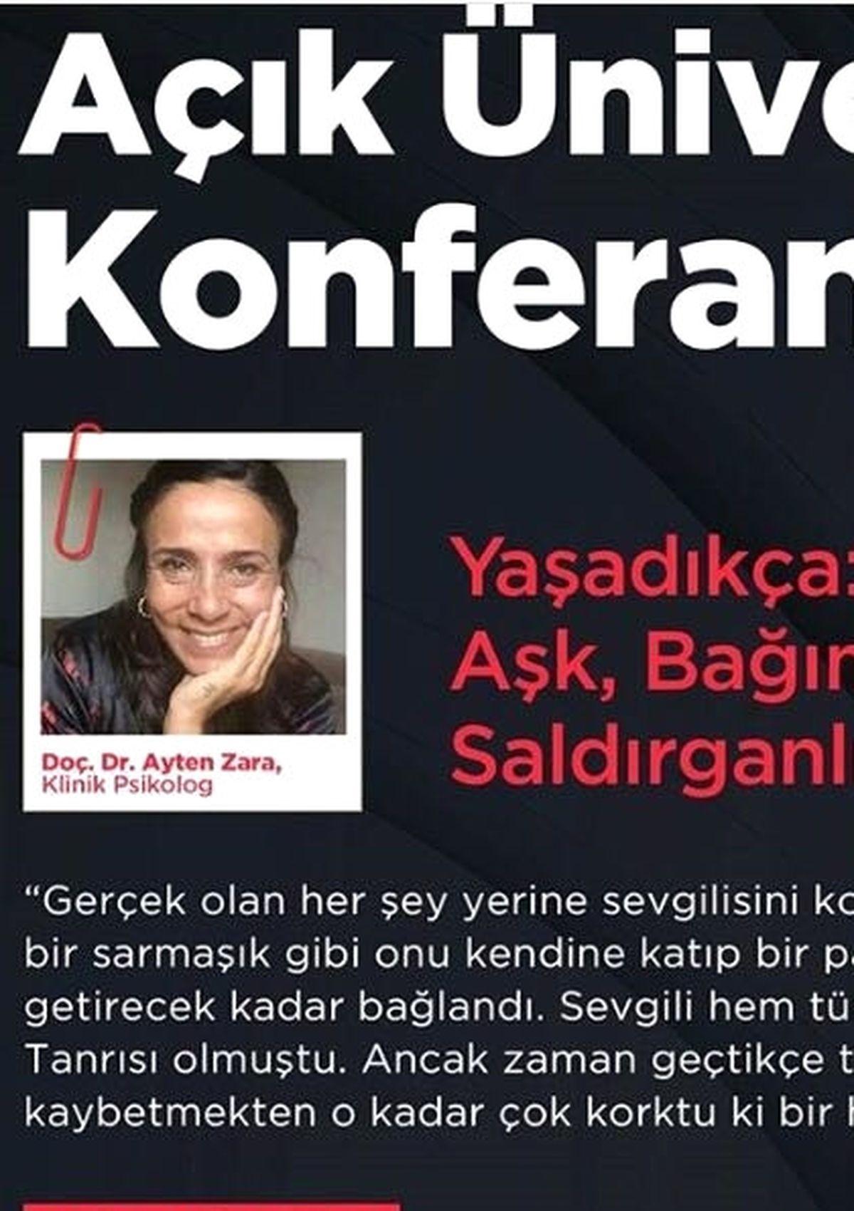 Açık Üniversite Konferansları (Gençlere Destek Olalım)