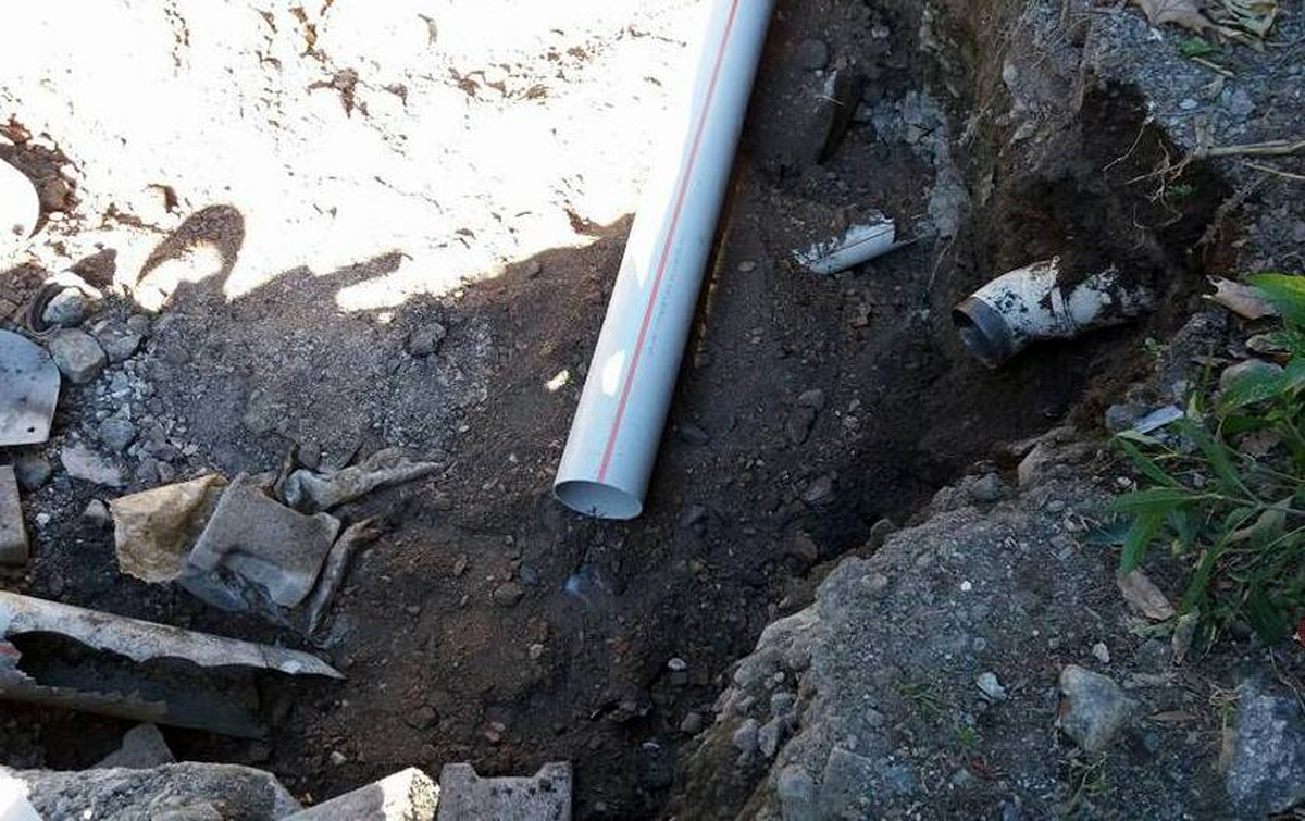 Belen\'de Çöken Kanal Hattına Müdahale